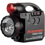 Celestron PowerTank 7 Ah 12 VDC 電源ユニット – 12 V DC 出力を備えた携帯型電源ユニットで、容量は 7 Ah。コンピュータ制御望遠鏡や他の 12 V 機器の電源として使用可能。